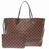 Louis Vuitton Damier Neverfull GM Tote Bag Brown