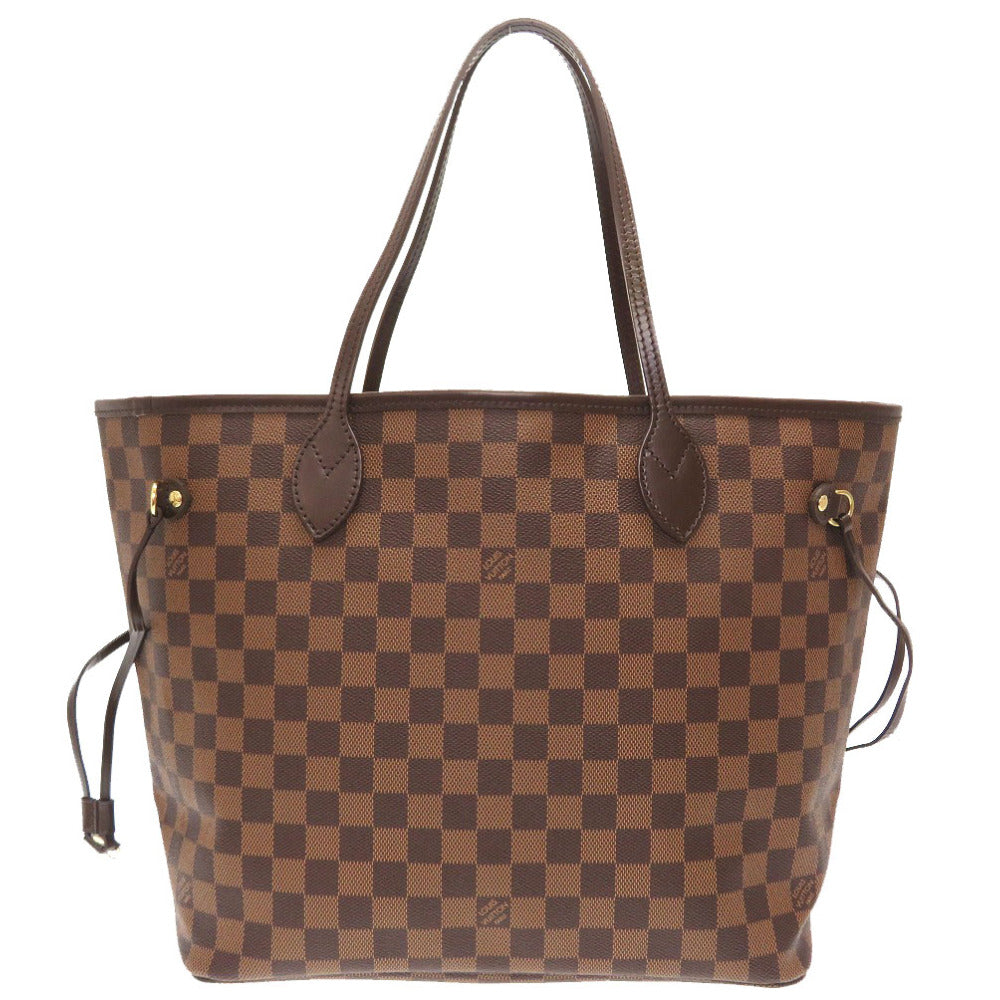 Louis Vuitton Damier Neverfull MM Tote Bag Brown