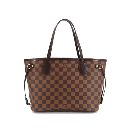 Louis Vuitton Damier Neverfull PM Tote Bag Ebene Brown