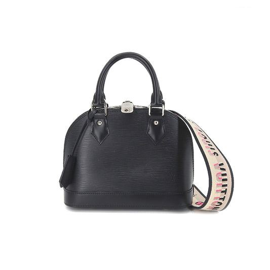 Louis Vuitton Epi Alma BB 2 Way Hand Shoulder Bag Leather Noir