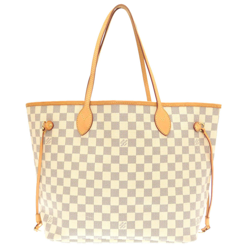 Louis Vuitton Damier Azur Neverfull MM Tote bag White