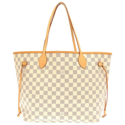 Louis Vuitton Damier Azur Neverfull MM Tote bag White