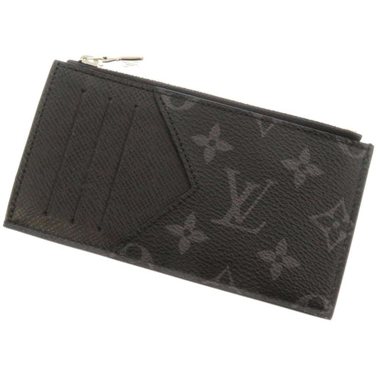 Louis Vuitton Coin Case Monogram Eclipse Coin Card Holder Black