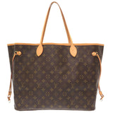 Louis Vuitton Monogram Neverfull GM Tote Bag Brown