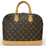 Louis Vuitton Alma Monogram Handbag Brown