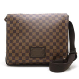 Louis Vuitton Damier Brooklyn MM Ebene Diagonal Shoulder Brown