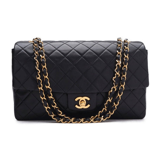 Chanel Matelasse Chain Lambskin Gold Hardware Mini Shoulder Bag Black