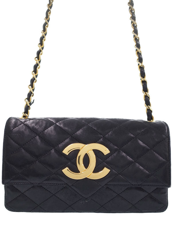 Chanel Matelasse Chain Shoulder Bag Black