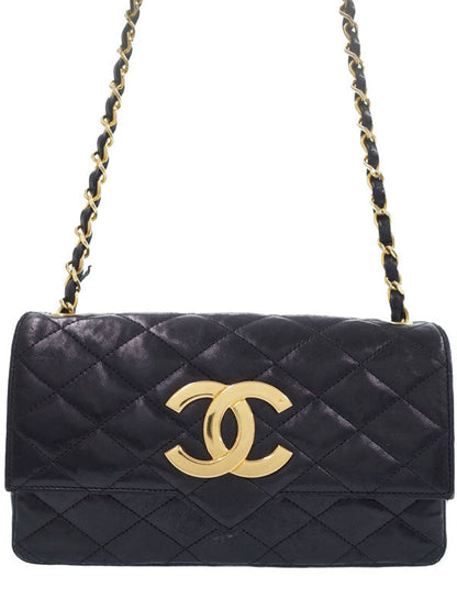 Chanel Matelasse Chain Shoulder Bag Black