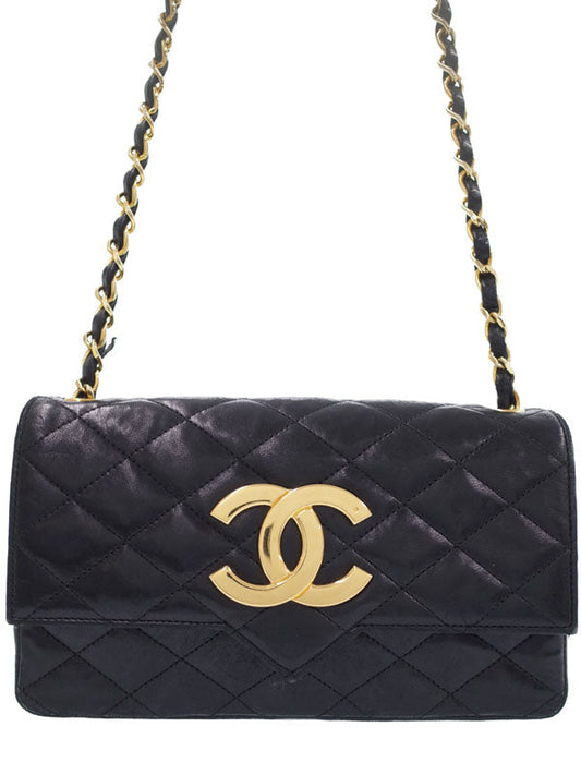 Chanel Matelasse Chain Shoulder Bag Black