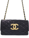 Chanel Matelasse Chain Shoulder Bag Black