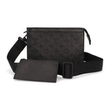 Louis Vuitton Gaston Wearable Wallet Shoulder Bag Purse Black