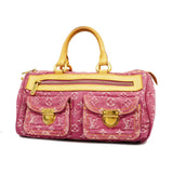 Louis Vuitton Handbag Monogram Denim Neo Speedy Fuchsia