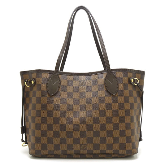 Louis Vuitton Damier Neverfull PM Ebene Tote Bag Brown