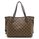 Louis Vuitton Damier Neverfull PM Ebene Tote Bag Brown