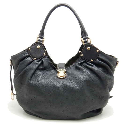 Louis Vuitton Mahina L Noir Shoulder Tote Black