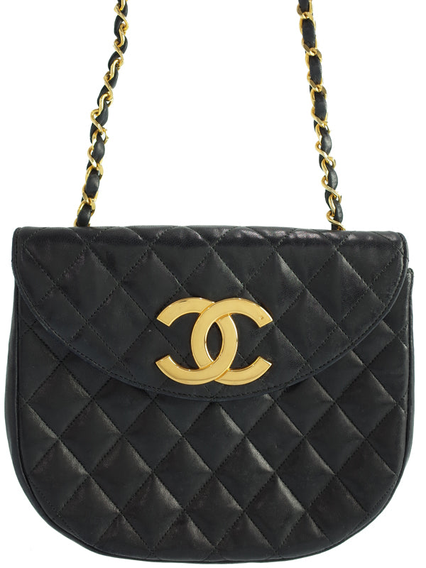 Chanel Matelasse Chain Shoulder Bag Black