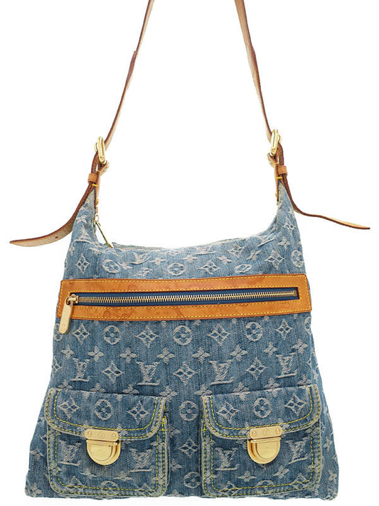 Louis Vuitton Monogram Denim Baggy GM Shoulder Bag