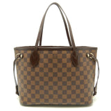 Louis Vuitton Damier Neverfull PM Ebene Tote Bag Brown