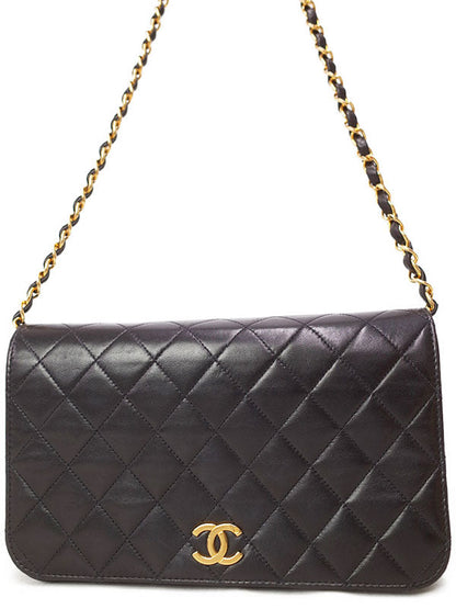 Chanel Matelasse Chain Shoulder Bag Black