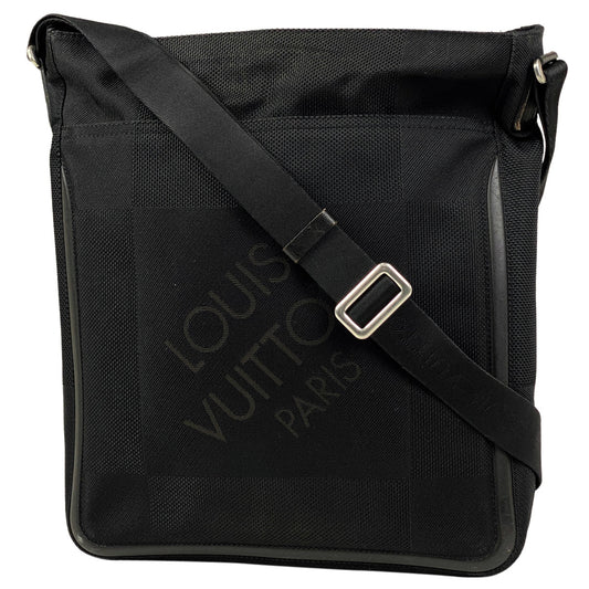 Louis Vuitton Compagnon Shoulder Bag Diagonal Damier Jean Noir