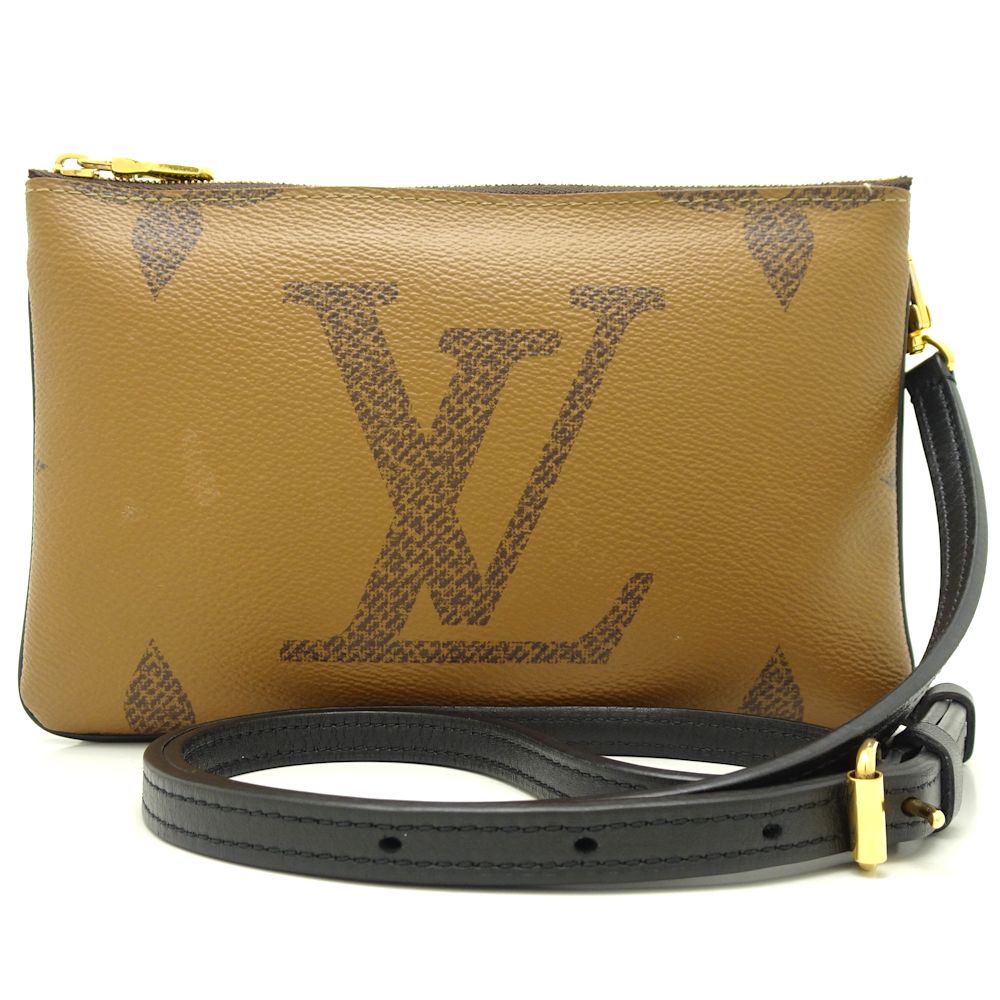 Louis Vuitton Pochette Double Zip Monogram Giant Reverse