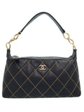Chanel Stitch Shoulder Bag Black