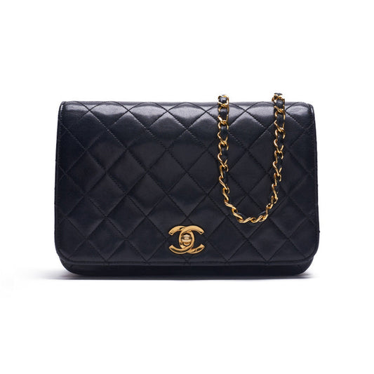 Chanel Matelasse Full Flap Chain Lambskin Black