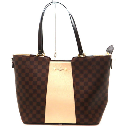 Louis Vuitton Jersey Damier Canvas Ebene Brown Tote Bag
