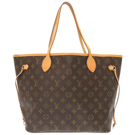 Louis Vuitton Monogram Neverfull MM Tote Bag Brown