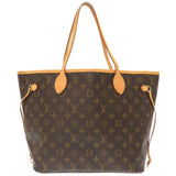 Louis Vuitton Monogram Neverfull MM Tote Bag Brown