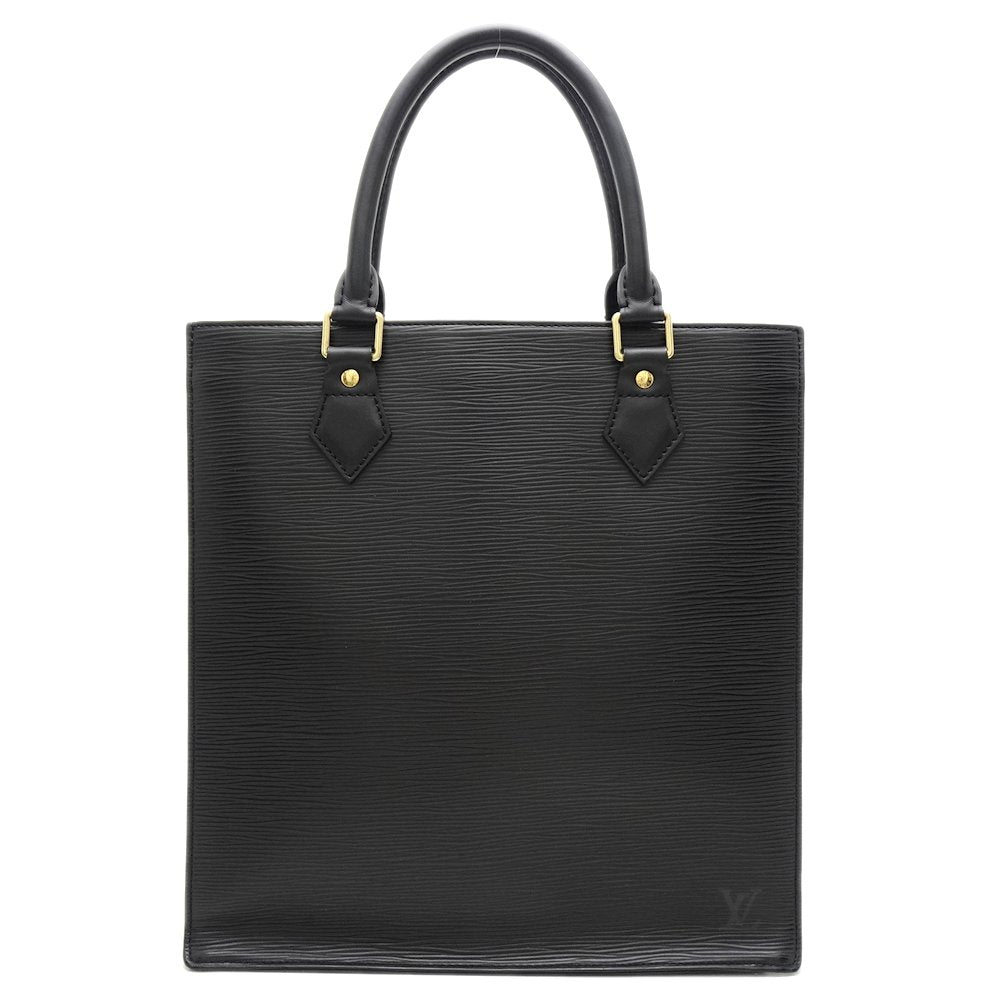 Louis Vuitton Epi Sac Plat Noir Tote Bag Black