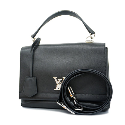 Louis Vuitton Lock Me 2 Cartable Noir Shoulder Bag Black