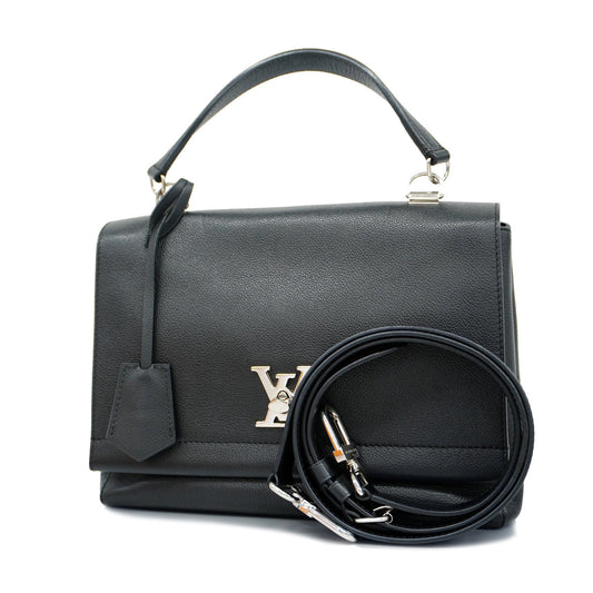 Louis Vuitton Lock Me 2 Cartable Noir Shoulder Bag Black