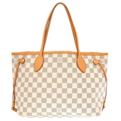 Louis Vuitton Damier Azur Neverfull PM Tote Bag White