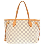 Louis Vuitton Damier Azur Neverfull PM Tote Bag White