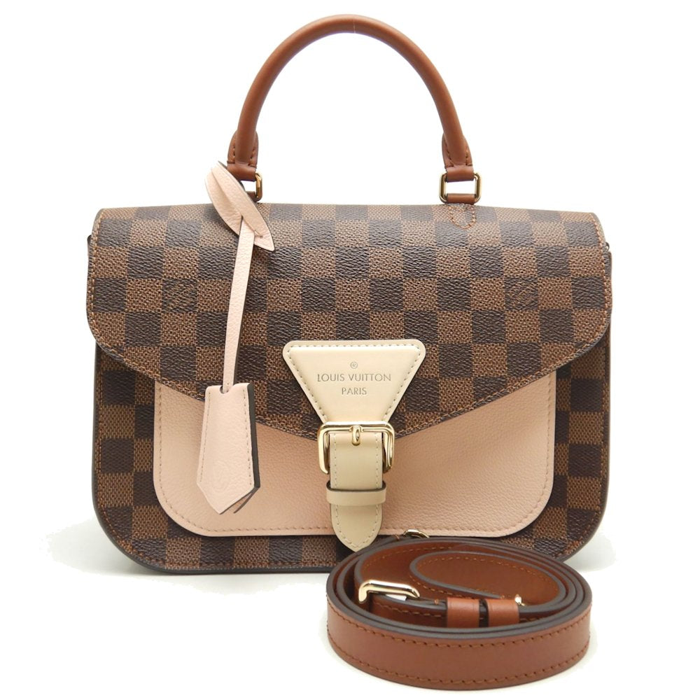 Louis Vuitton Damier Beaumarchais Ebene Venus Shoulder Bag Brown