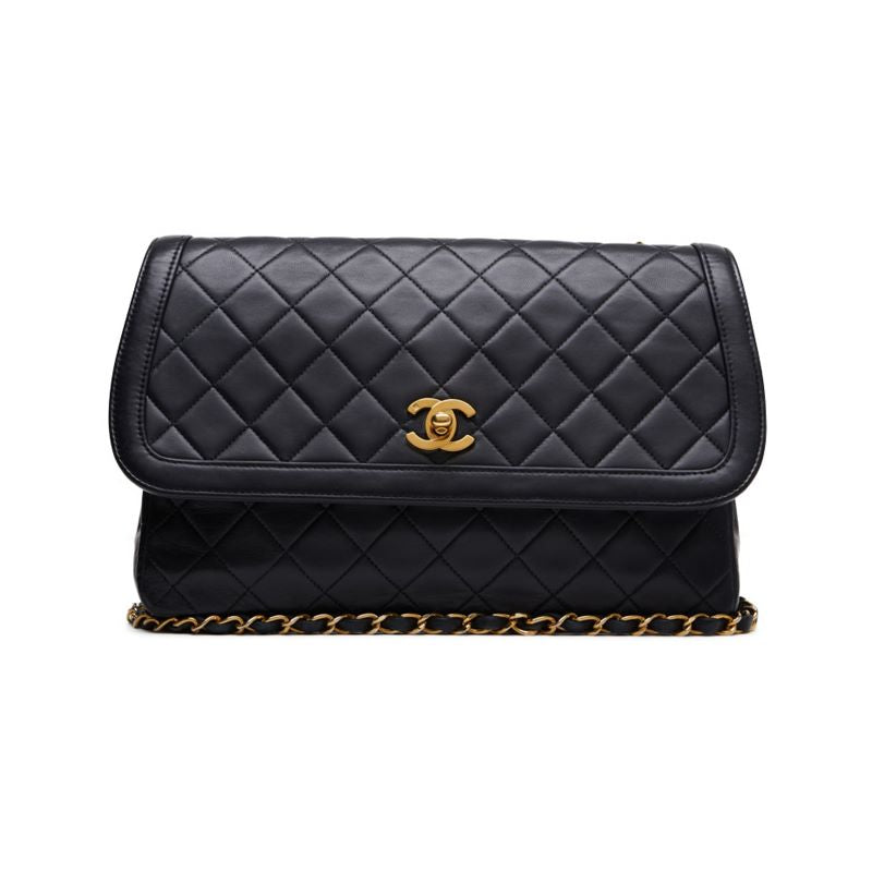Chanel Matelasse Design Flap Chain Lambskin Black