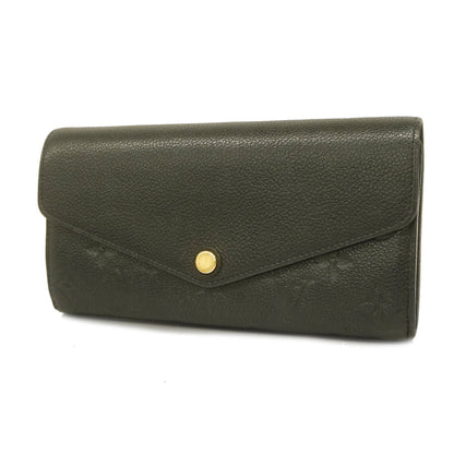 Louis Vuitton Bifold Long Wallet Monogram Implant Portefeuille Sarah Noir
