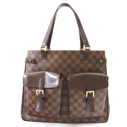 Louis Vuitton Manhattan Shoulder Bag Damier Ebene Brown