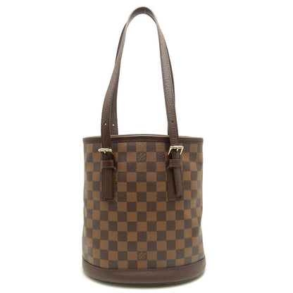 Louis Vuitton Damier Marais Ebene Shoulder Bag Brown
