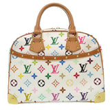 Louis Vuitton Monogram Multicolor Trouville Handbag White Bronze