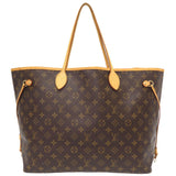 Louis Vuitton Monogram Neverfull GM Tote Bag Brown