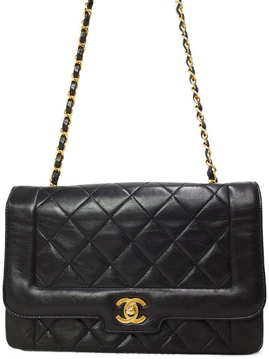 Chanel Matelasse Chain Shoulder Bag Black