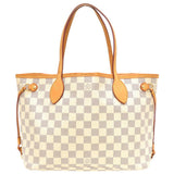 Louis Vuitton Damier Azur Neverfull PM Tote Bag White