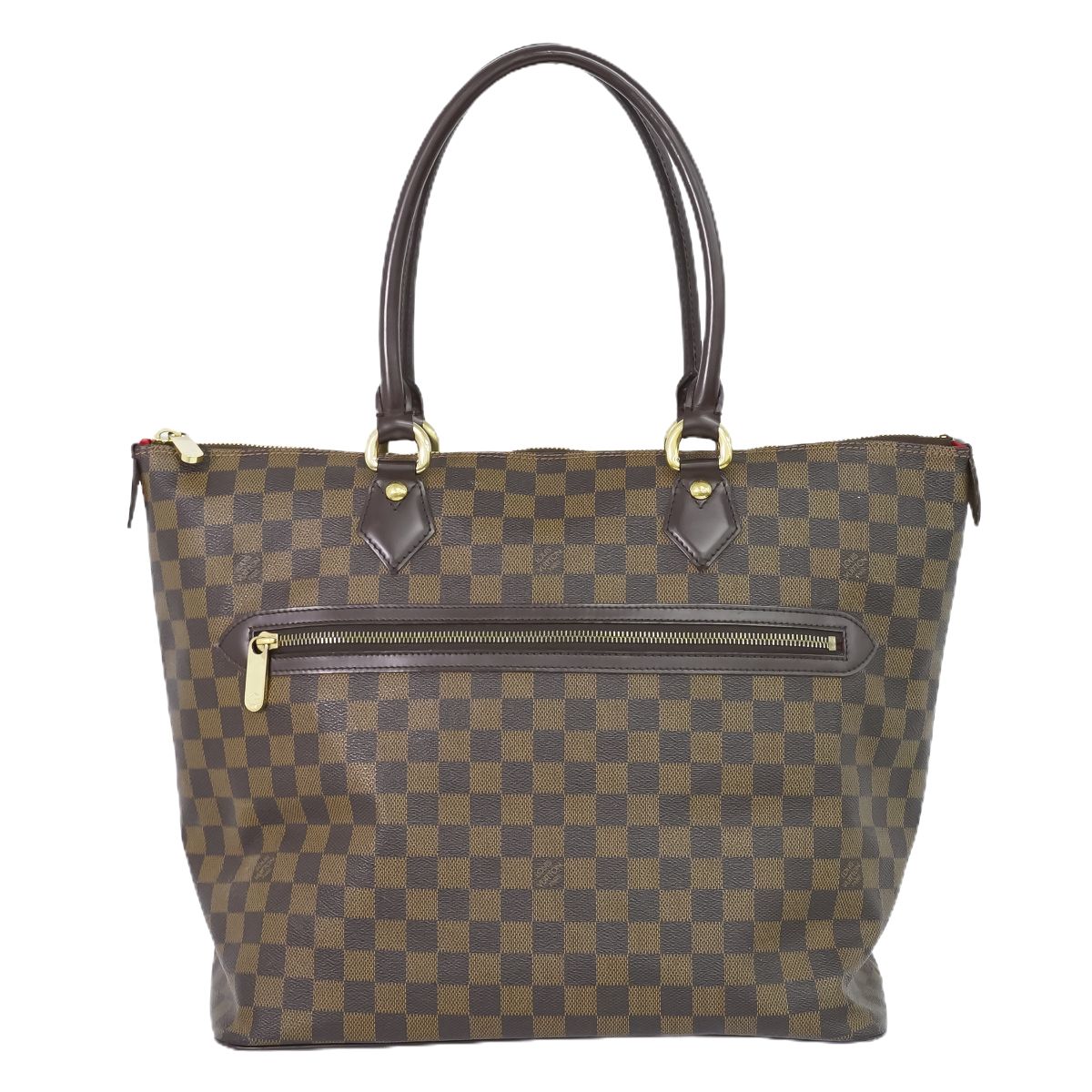 Louis Vuitton Saleya GM Damier Ebene Tote Bag Handbag Brown