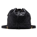 Chanel Matelasse Chain Backpack Caviar Skin Black