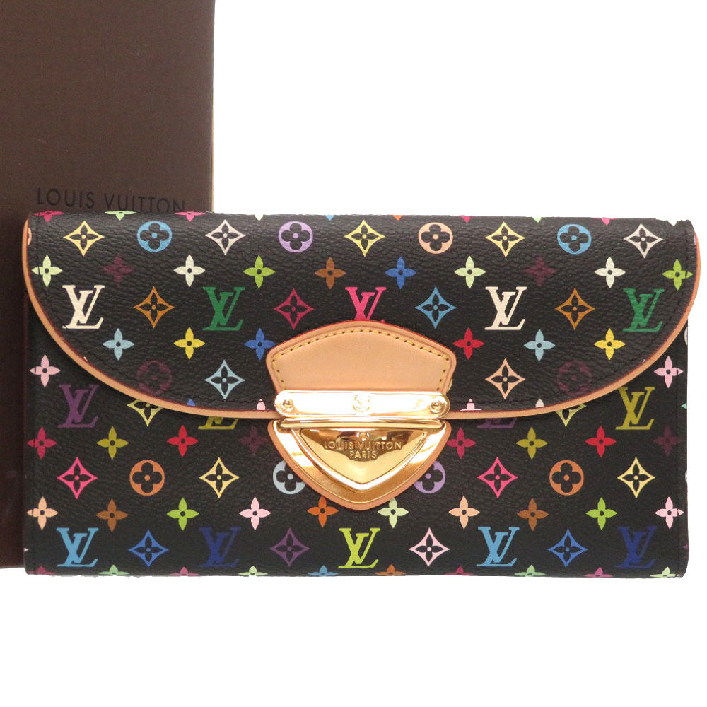 Louis Vuitton Multicolor Portefeuille Eugenie Long Wallet Noir Black
