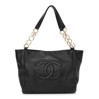 Caviar CC Shoulder Bag Black
