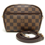 Louis Vuitton Damier Pochette Ipanema Ebene Diagonal Shoulder 2WAY Brown